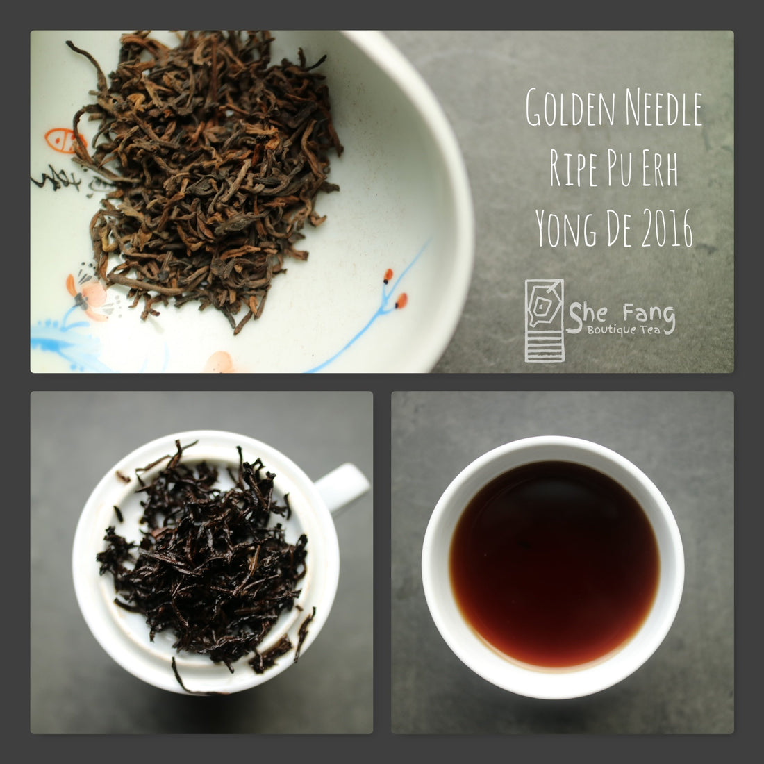 Tea Sourcing – batch N.240 Pu Erh Teas – Golden Needle Ripe Pu-Erh Yong De 2016 - She Fang Boutique Tea