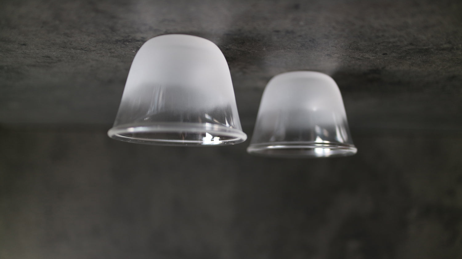 Glass Tea Cup "Foggy Peak"