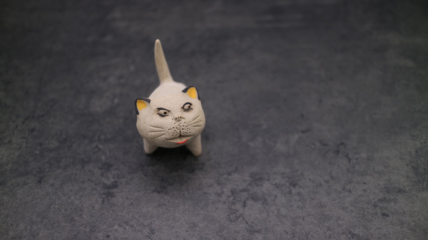 Ceramic Tea Pet "Lea the wild Cat"