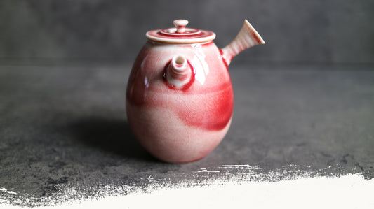 Ceramic Tea Pot Crimson Rooster
