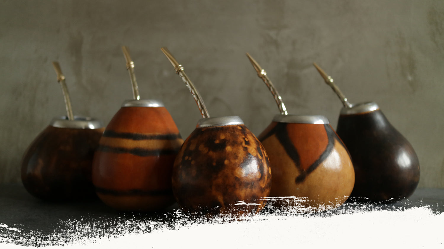 Yerba Mate Tea Cup "Calabash & Bombilla"